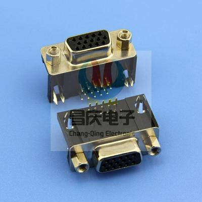 D-SUB 15P 母头 三排 90度